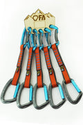 FA Lanyard with carabiners ROCK EXPRESS PAD 19 mm 16 cm (5 pcs.) BLUE