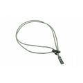 TE Tie cord-rubber band with hook 0.5m GRAY