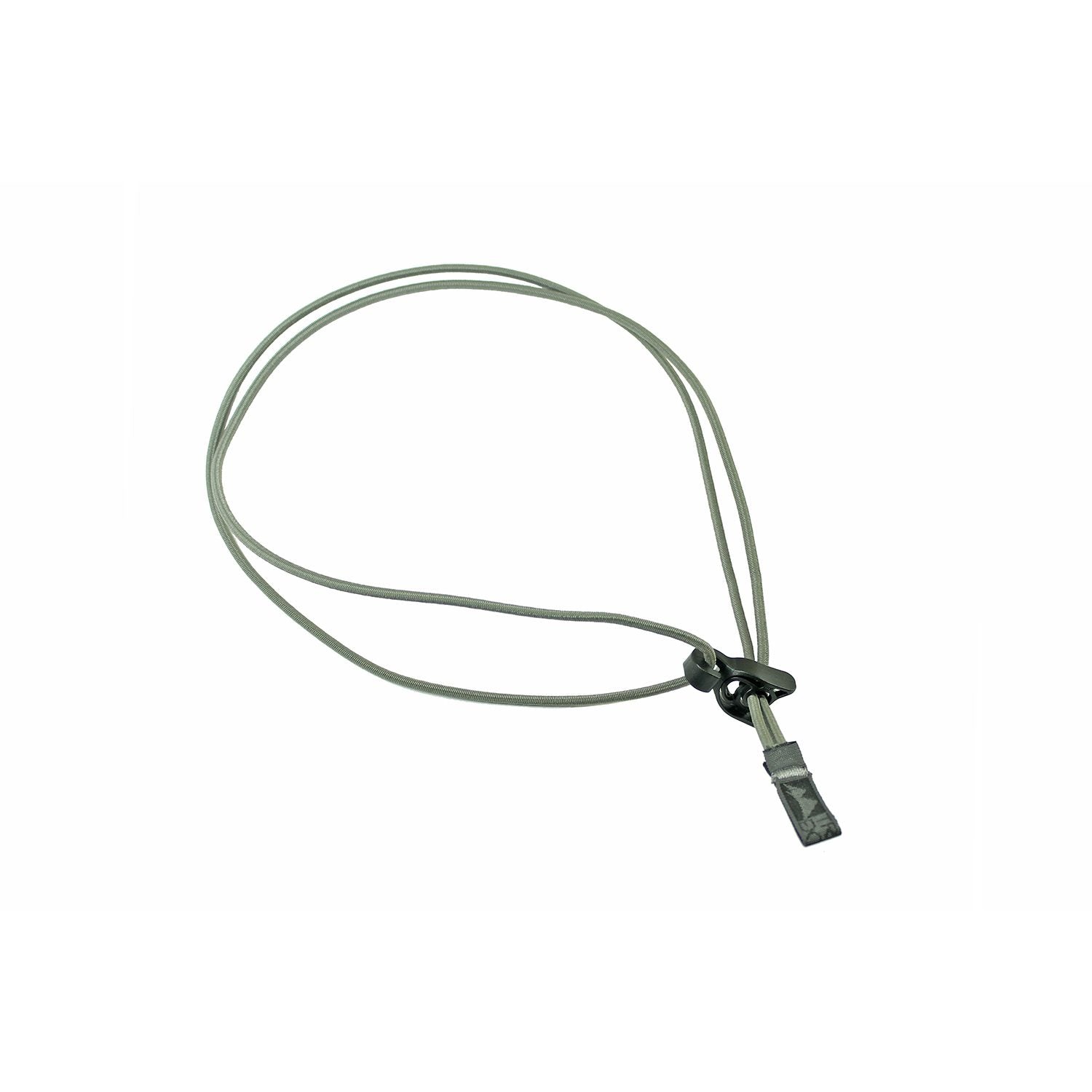TE Tie cord-rubber band with hook 0.5m GRAY