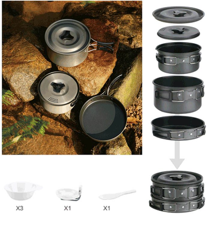 FM FMC 201 set of dishes for 2-3 persons.