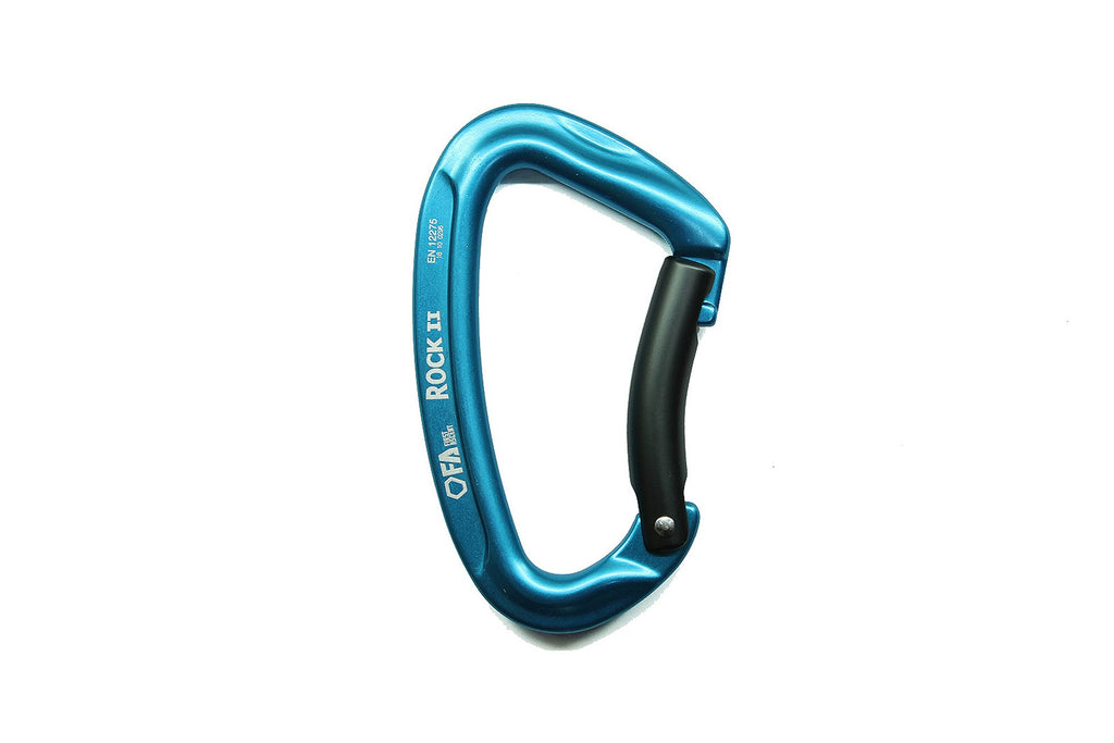FA Carabiner ROCK II BENT LIGHT BLUE/GREY