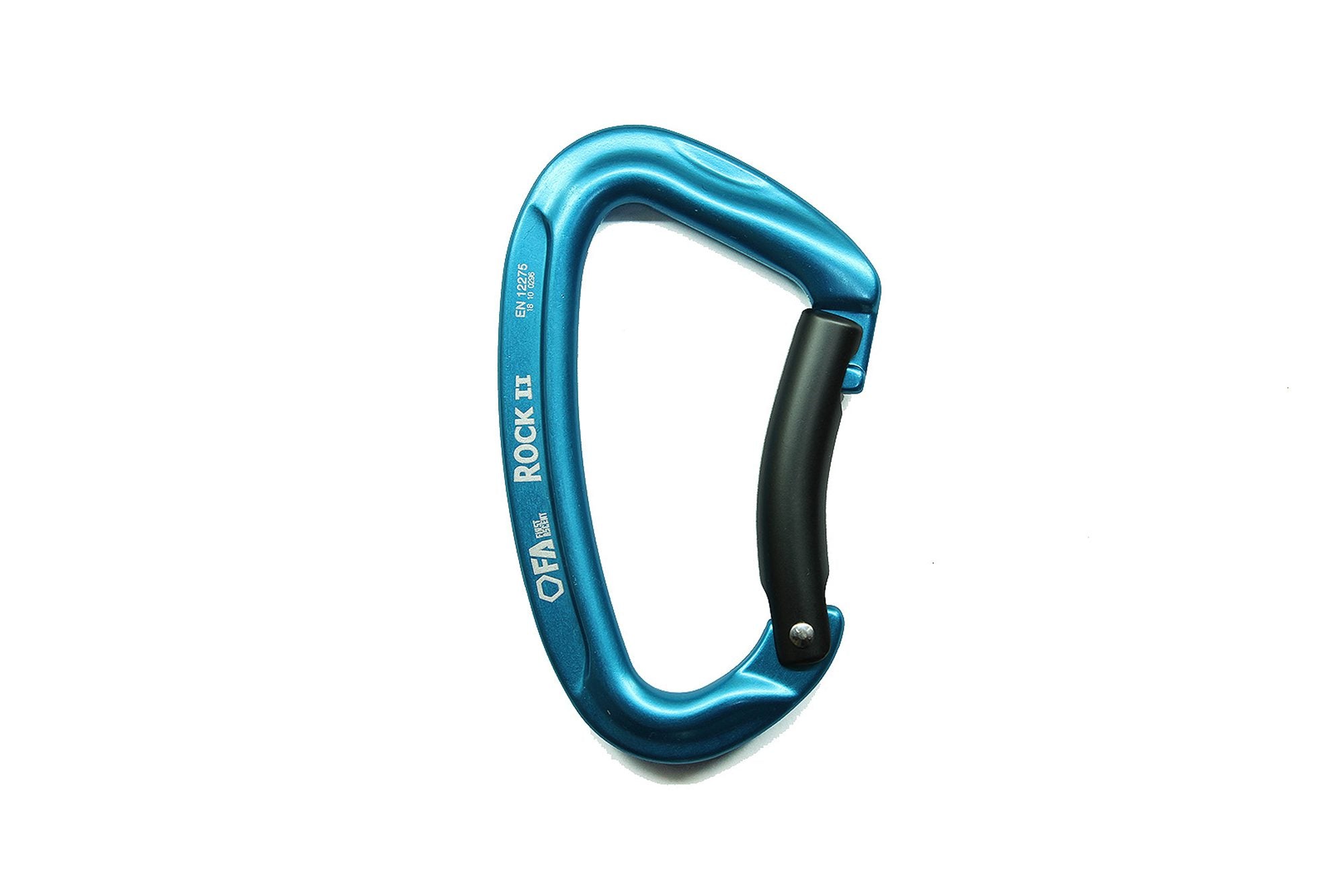 FA Carabiner ROCK II BENT LIGHT BLUE/GREY
