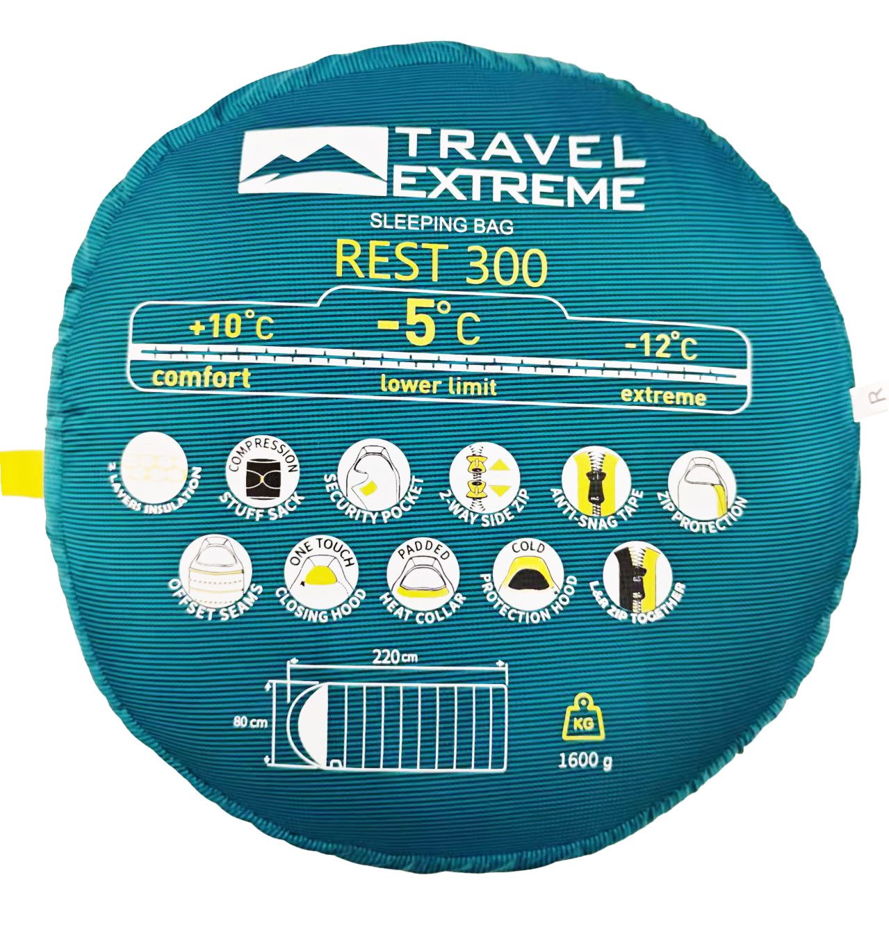 TE Sleeping bag REST 300 L