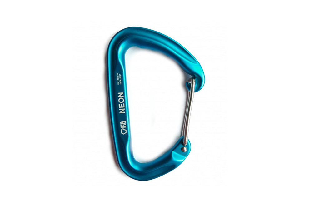 FA Carabiner NEON LIGHT BLUE