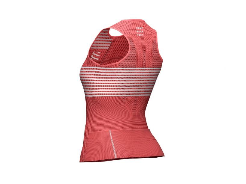 CS Mother Tri Postural Tank Top W, Coral, S