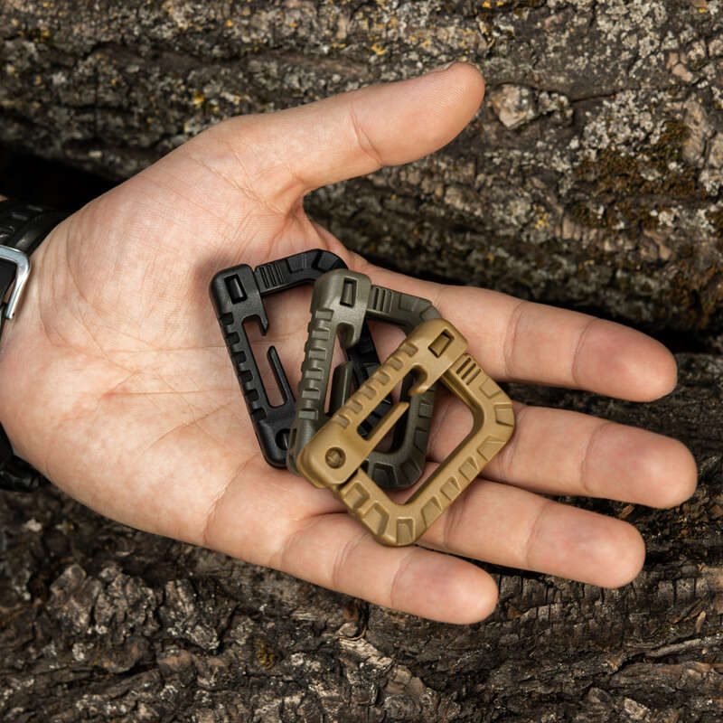 WJ Carabiner Plastic Carabiner khaki