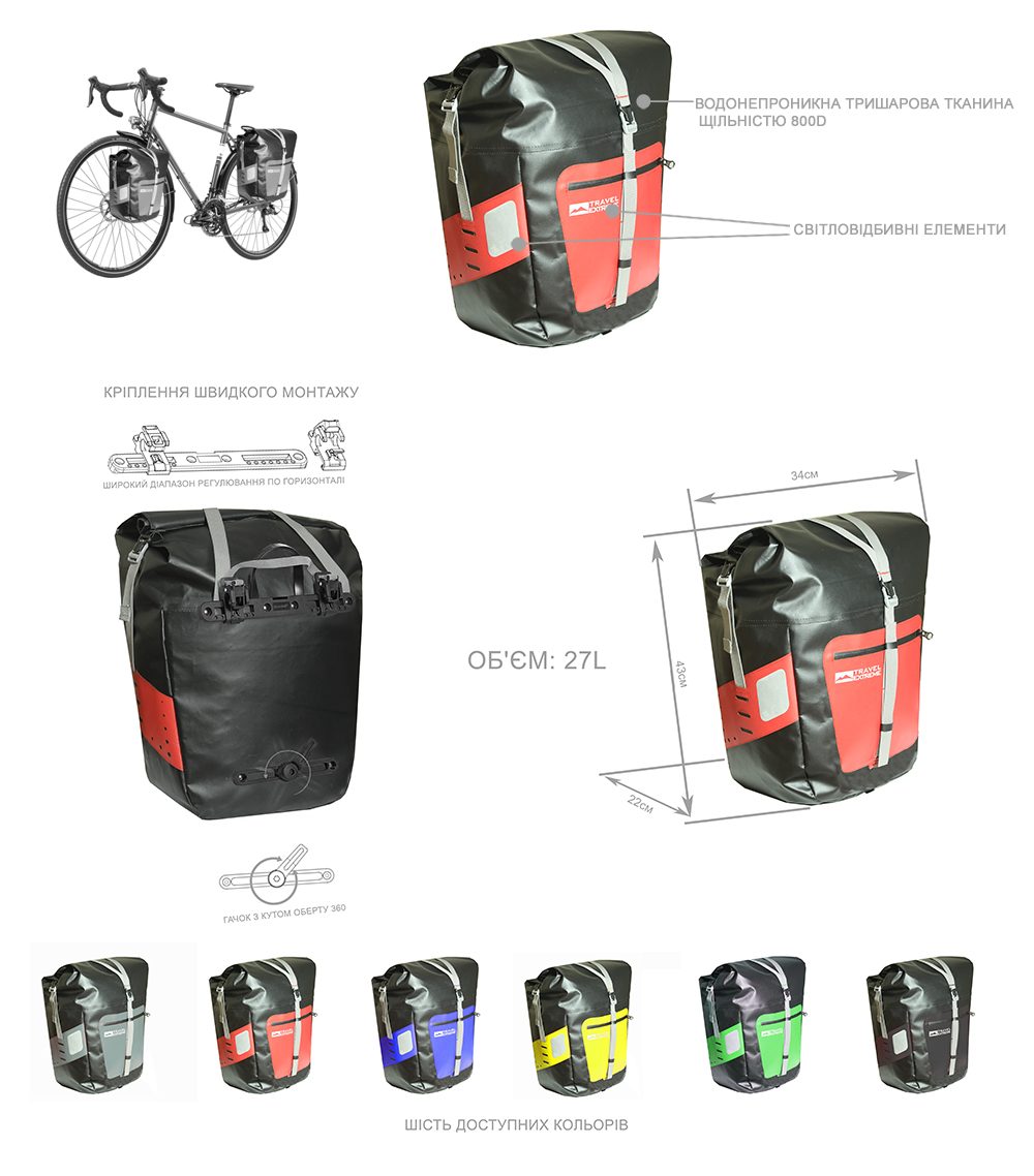 TE Velobaul Thunder 27L BLUE