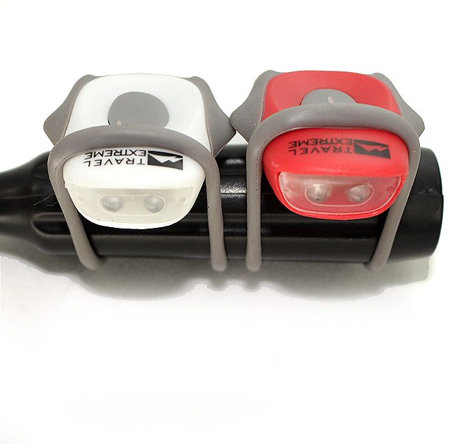 TE bicycle lights SPARROW 2pcs (black and white)