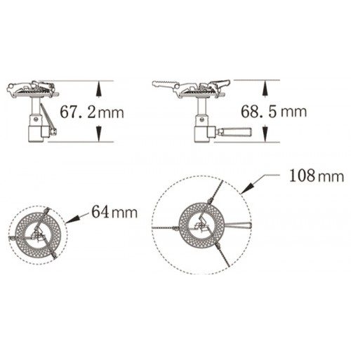 FM FMS 116T portable titanium burner