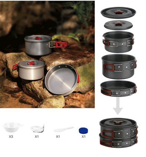 FM FMC 202 set of dishes for 2-3 persons.