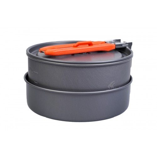 FM Feast 1 Orange tableware set for 1-2 persons.