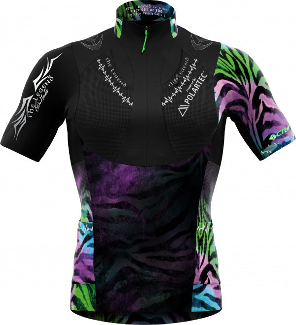 CRAZY T-shirt SKY RUN THE LEGEND MAN BLACK-ZEBRA L