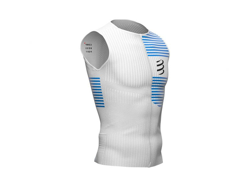 CS Mother Tri Postural Tank Top M, White, L