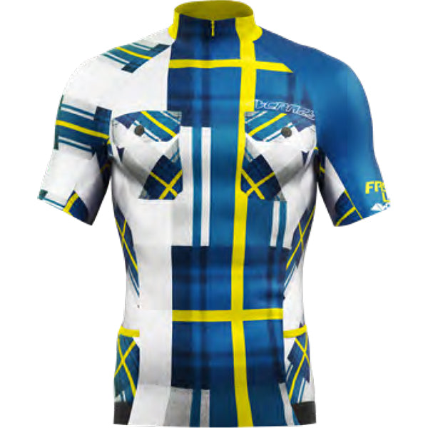 CRAZY T-shirt SKY RUN-TRAIL PRINTED MAN BLUETTE SCOTTISH L