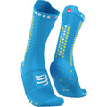 CS Pro Racing Socks V4.0 Bike, Fluo Blue/Primrose, T1