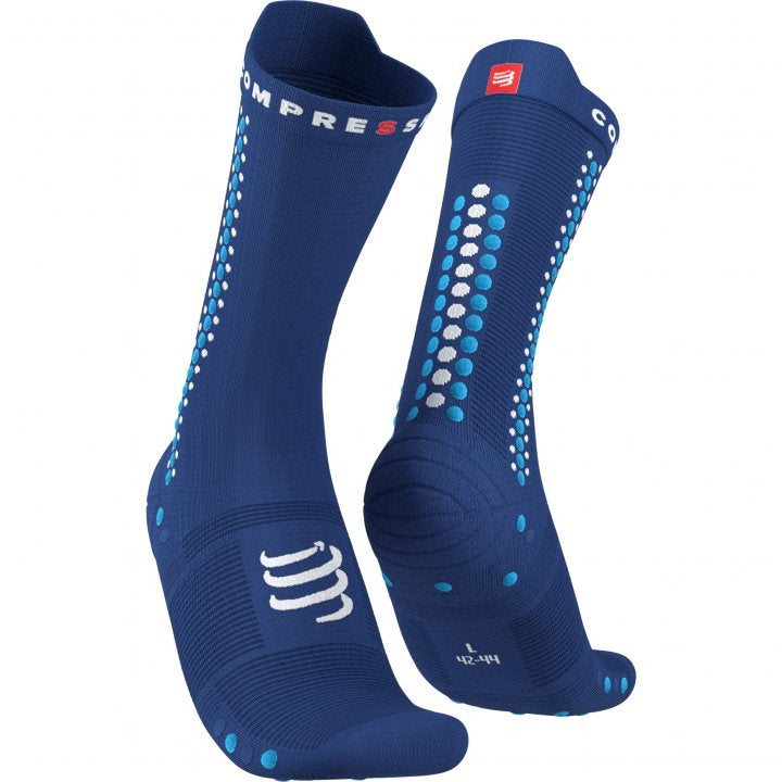 CS Škarpetki Pro Racing Socks V4.0 Bike, Sodalite/Fluo Blue, T1