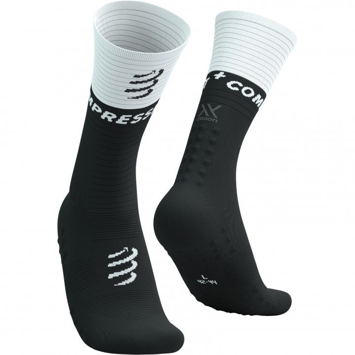 CS Skarpetki Mid Compression Socks V2.0, Black/White, T4