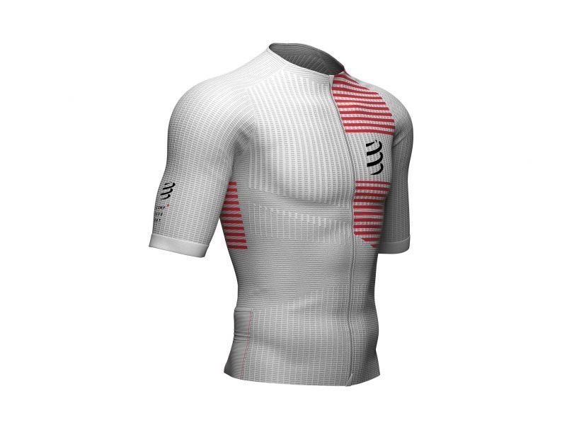 CS T-shirt Tri Postural SS Top M 2022, White/Orangeade, M