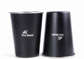 FM Antarcti cup Black glass 2 pieces made of stainless steel