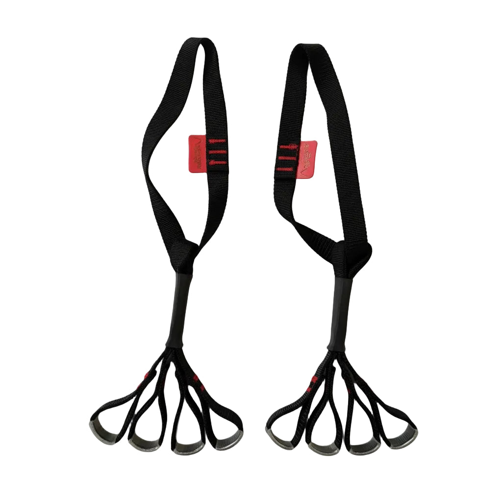 Pair of GS Fingerhooks on white background