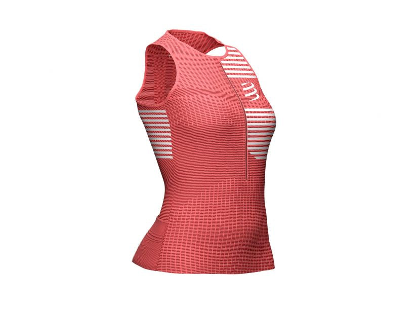 CS Mother Tri Postural Tank Top W, Coral, S