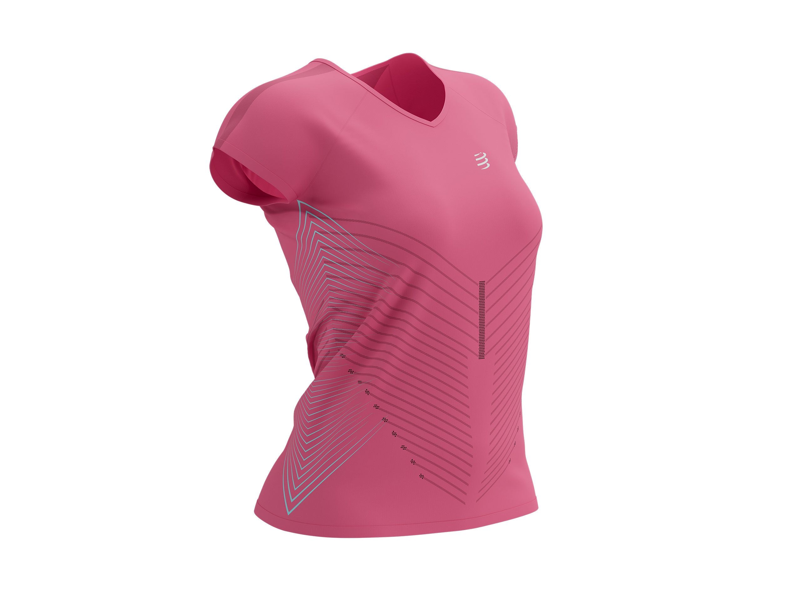 CS Performance T-shirt SS Tshirt W, Hot Pink/Aqua, S