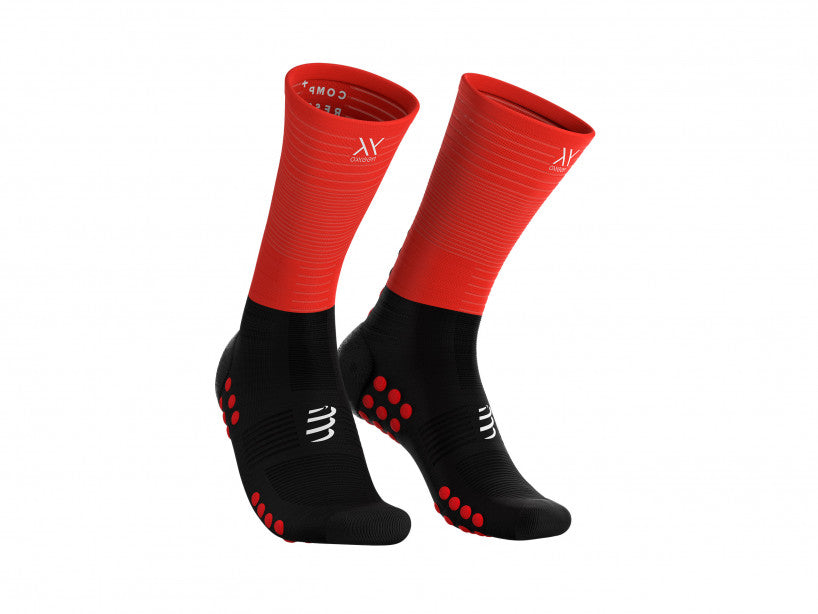 CS Škarpetki Mid Compression Socks, Black/Red, T1