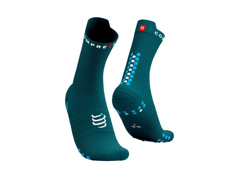 CS Škarpetki Pro Racing Socks V4.0 Run High, Shaded Spruce/Hawaiian Ocean, T4