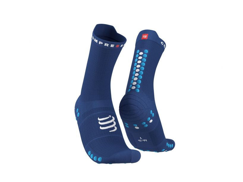 CS Škarpetki Pro Racing Socks V4.0 Run High, Sodalite/Fluo Blue, T1
