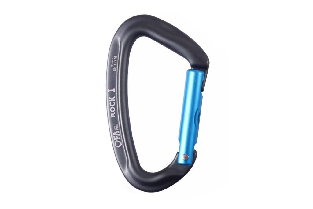 FA Carabiner ROCK I STRAIGHT GRAY/LIGHT BLUE